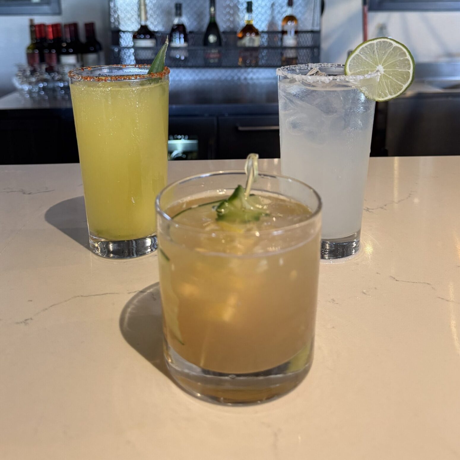 drinks on counter 10